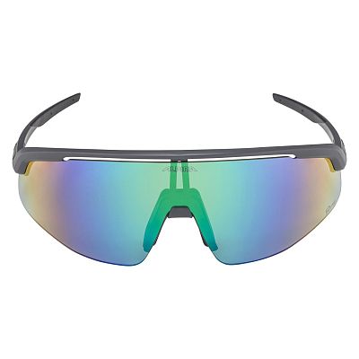 Превью  Велоочки ALPINA Turbo Pro Q-Lite Midnight-Grey Matt, Линзы: Green Mirror Cat.2 (A8749021)